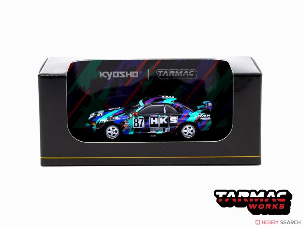 Nissan Skyline GT-R R32 HKS With metal oil can (ミニカー) - ホビー