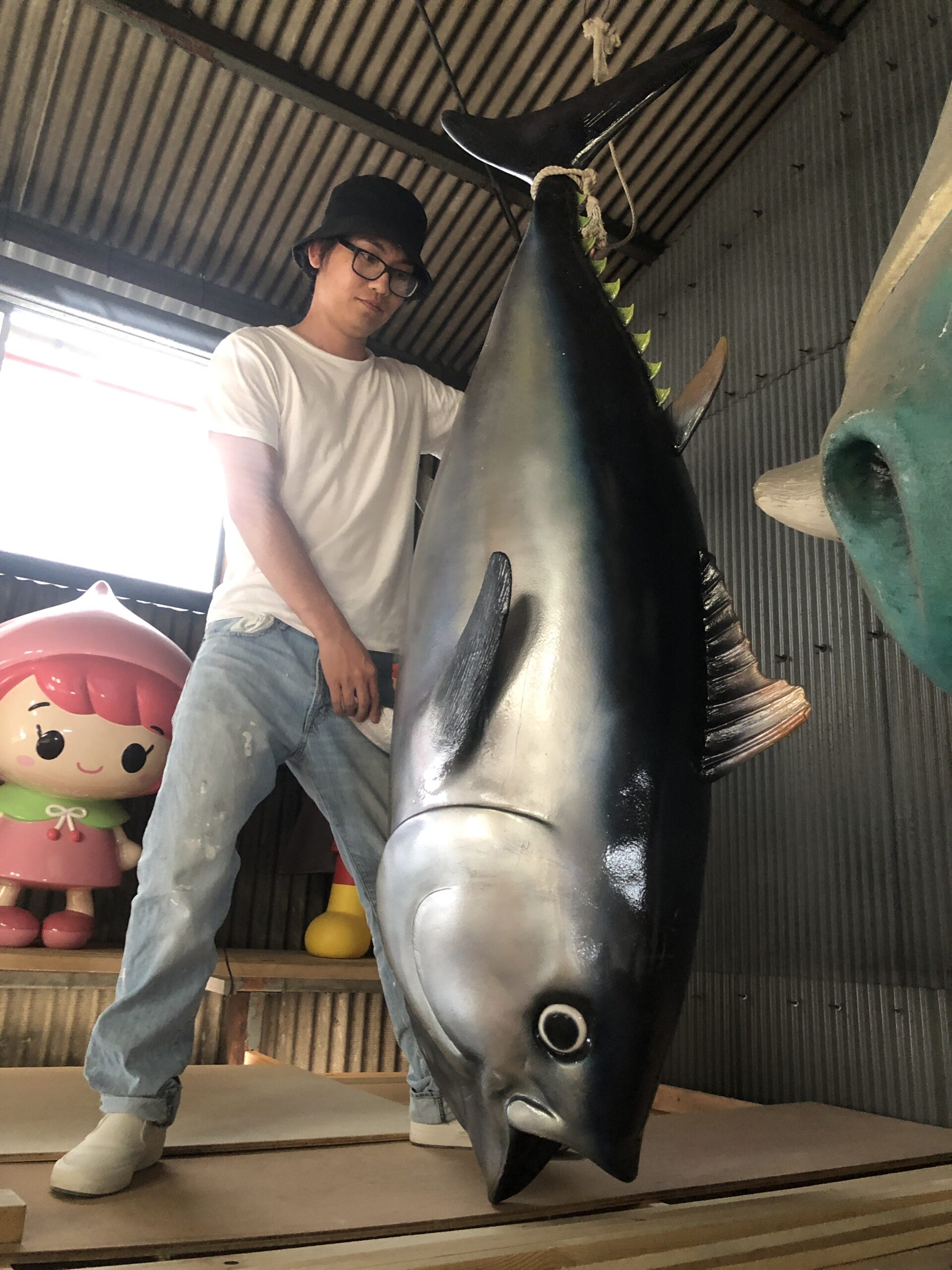 格安マグロのオブジェはポップ工芸にて！ | 株式会社ポップ工芸