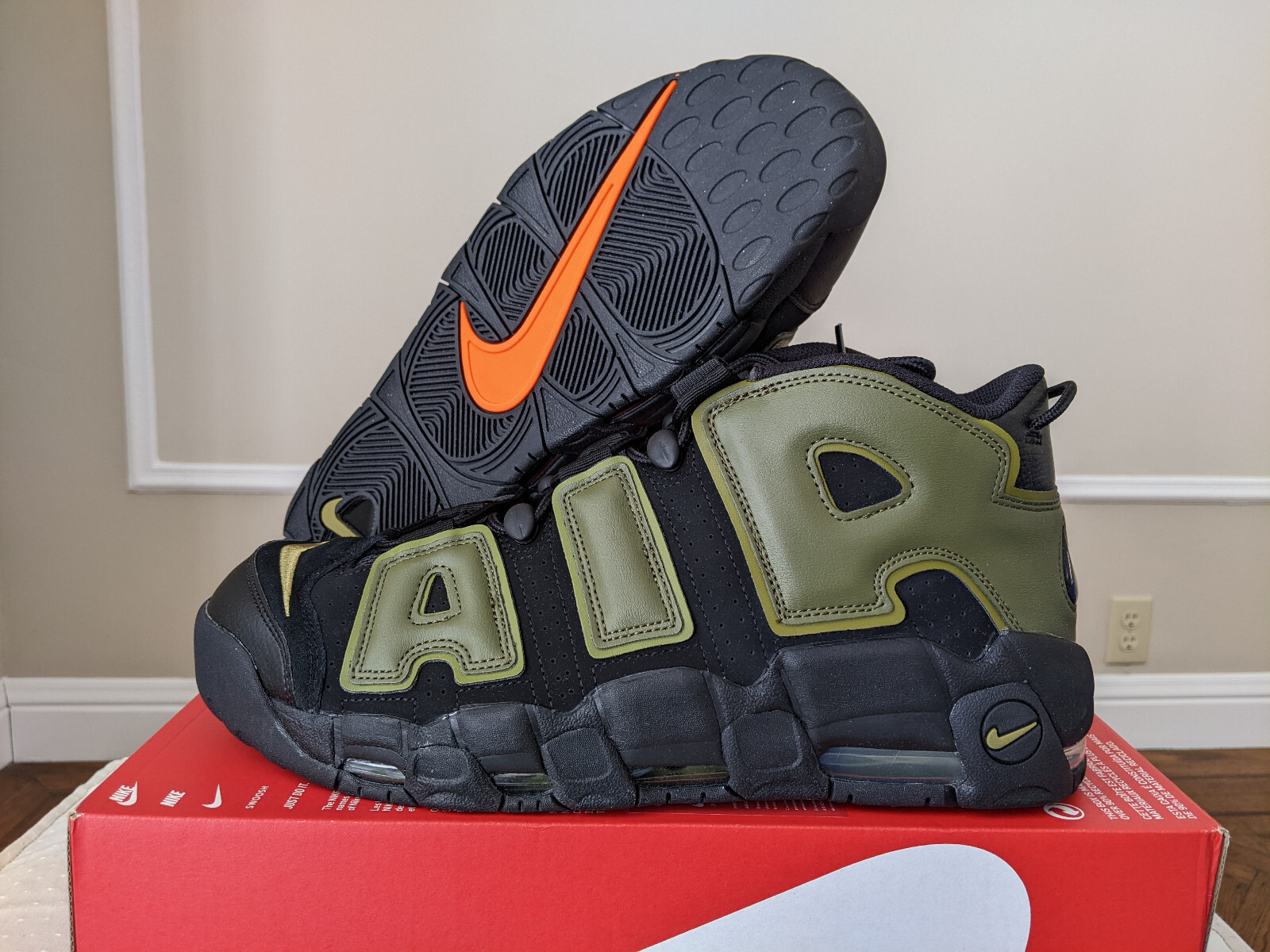 Nike Air More Uptempo 96 Black Green Scottie Pippen DH8011 001 Men