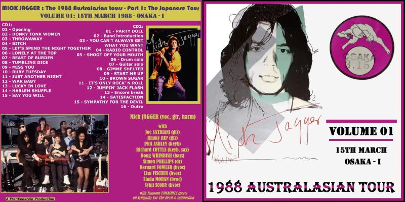 POST: Mick JAGGER in Japan - Vol 01 – 1988.03.15 – OSAKA (I)