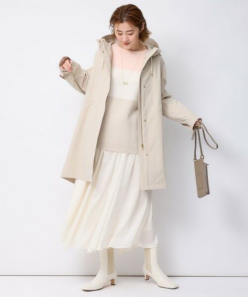 美品 23区 撥水 洗える モッズコート マルチウェイアウター 40