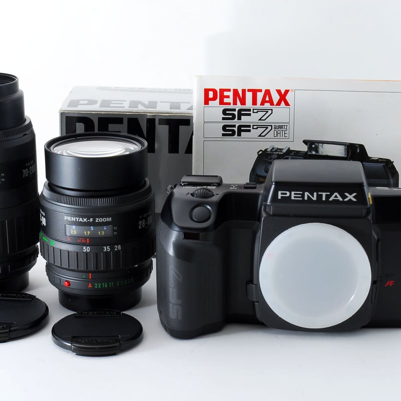 PENTAX SF7 35 FILM CAMERA w/F ZOOM 28-80 3.5-4.