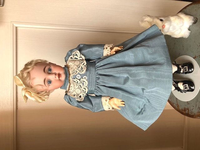 ジャーマンアンティーク ケストナー143の女の子 H34cm