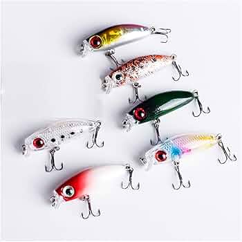 Amazon.co.jp: 渓流 ルアー トラウト ミノー 6個 セット スロー