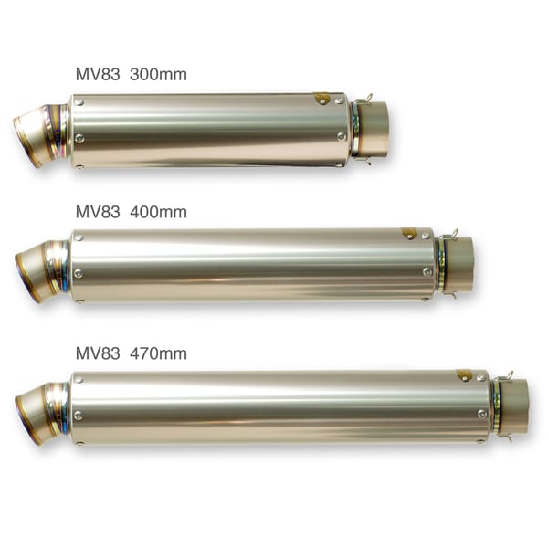 Mv83【チタンソリッド】汎用サイレンサー（サーキットスポーツ走行専用