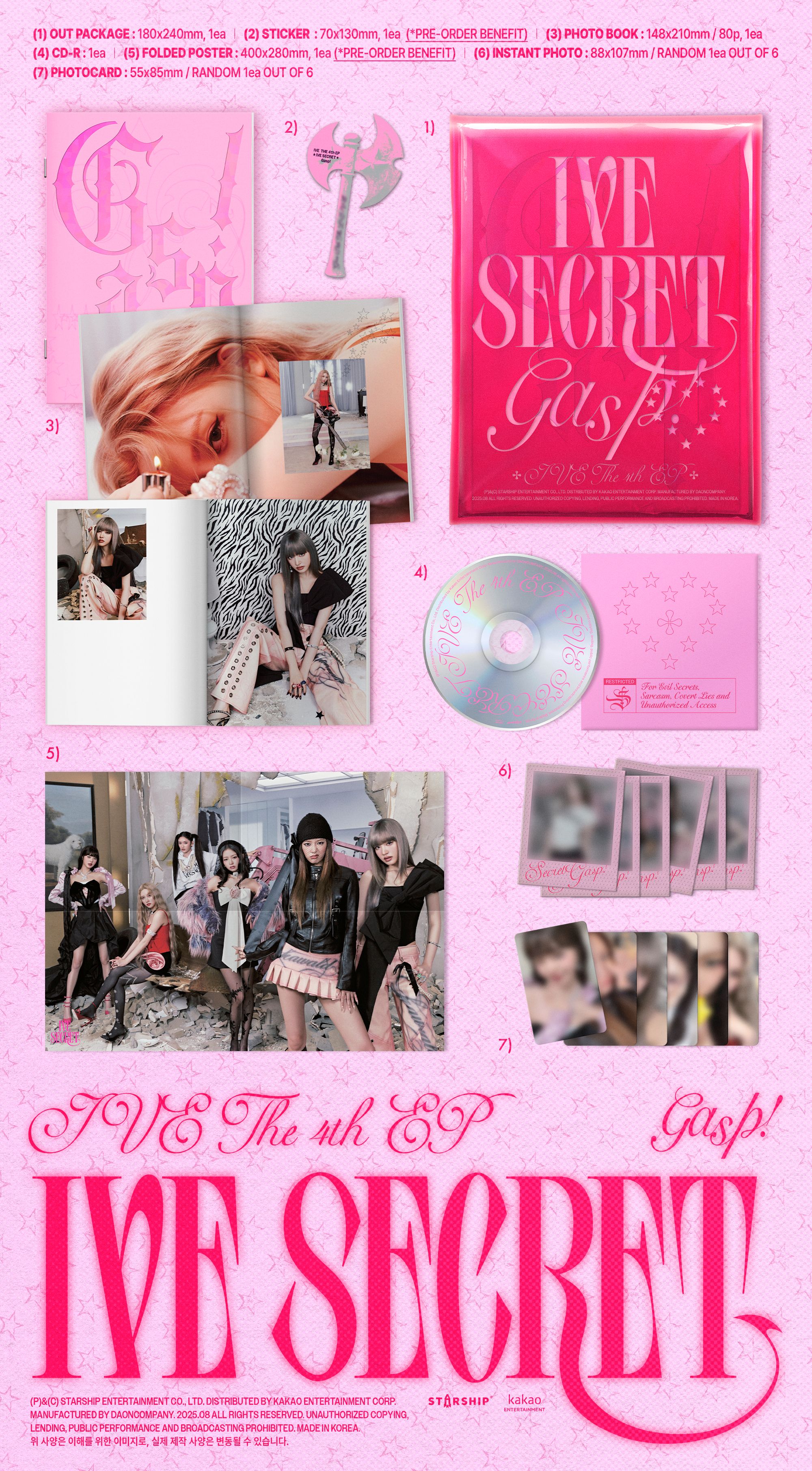 jp.ktown4u.com : [3CD セット] IVE - ミニアルバム4集 [IVE SECRET]