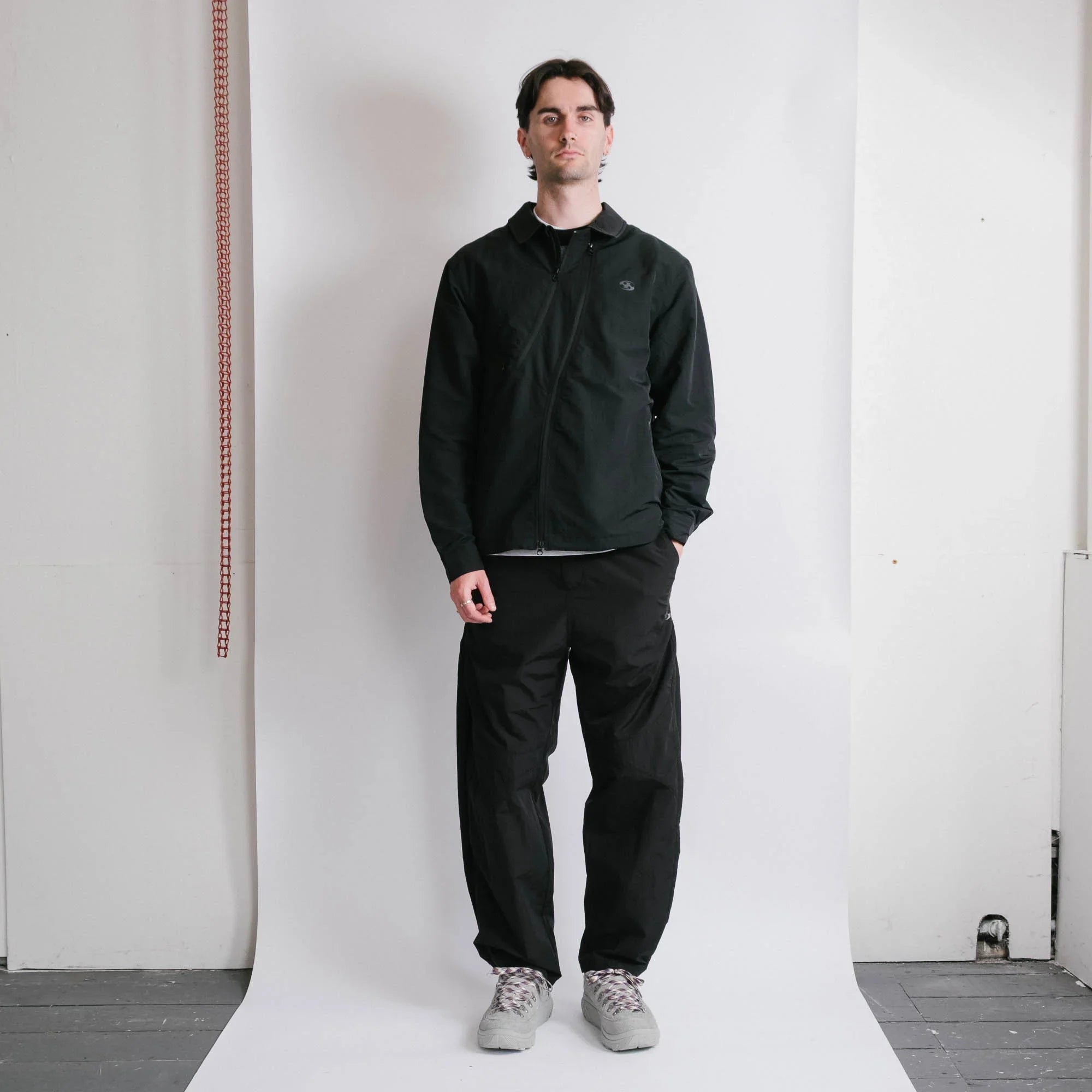 San San Gear Coach Jacket - Black