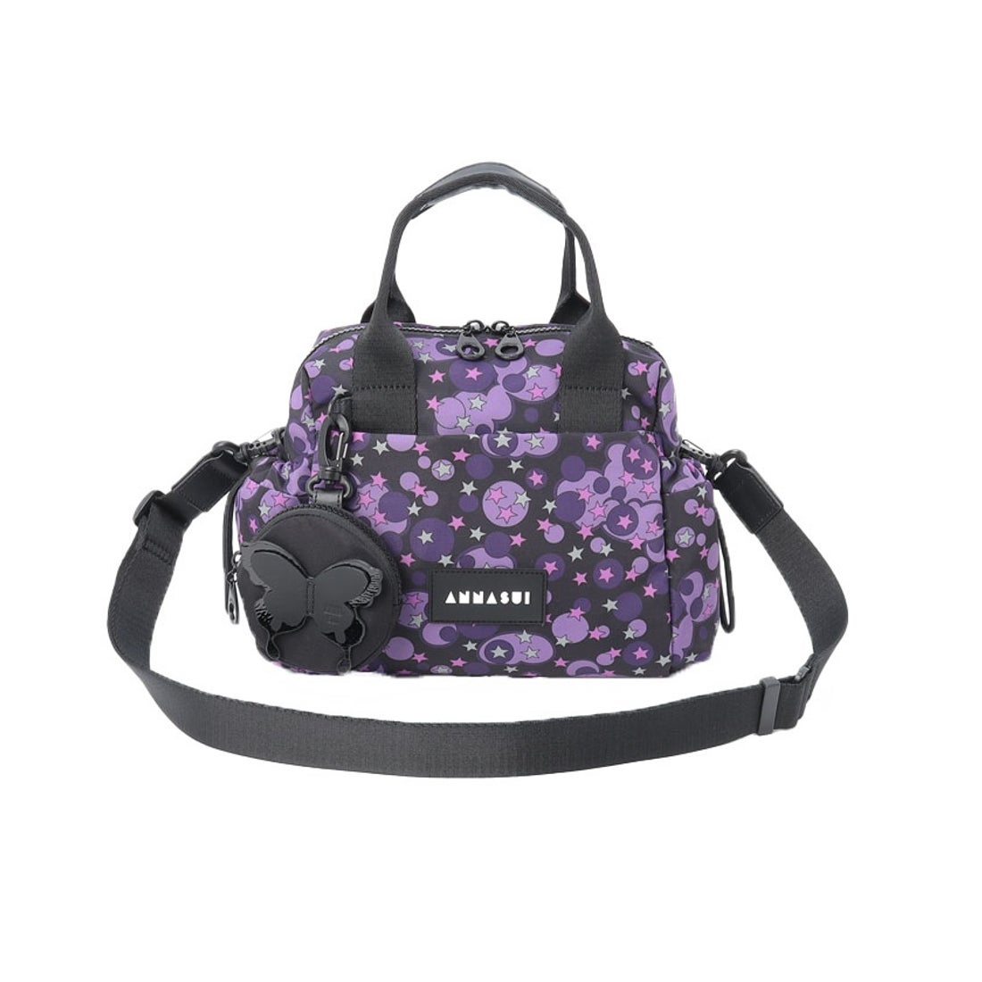 ANNA SUI ヴァケーション ミニボストンバッグ （パープル） -人気