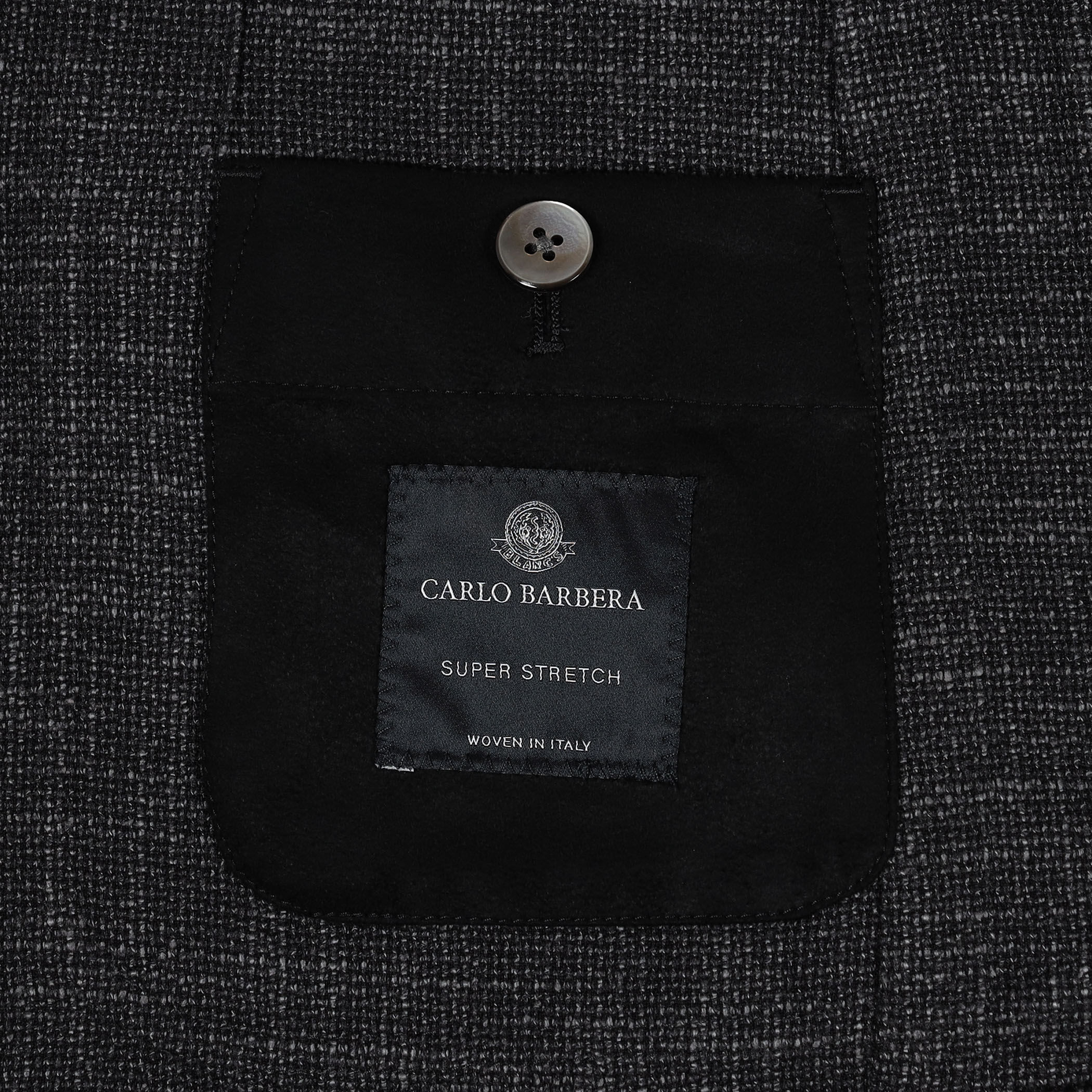 ウールシルクナイロン シングルブレステッド 2Bジャケット CARLO