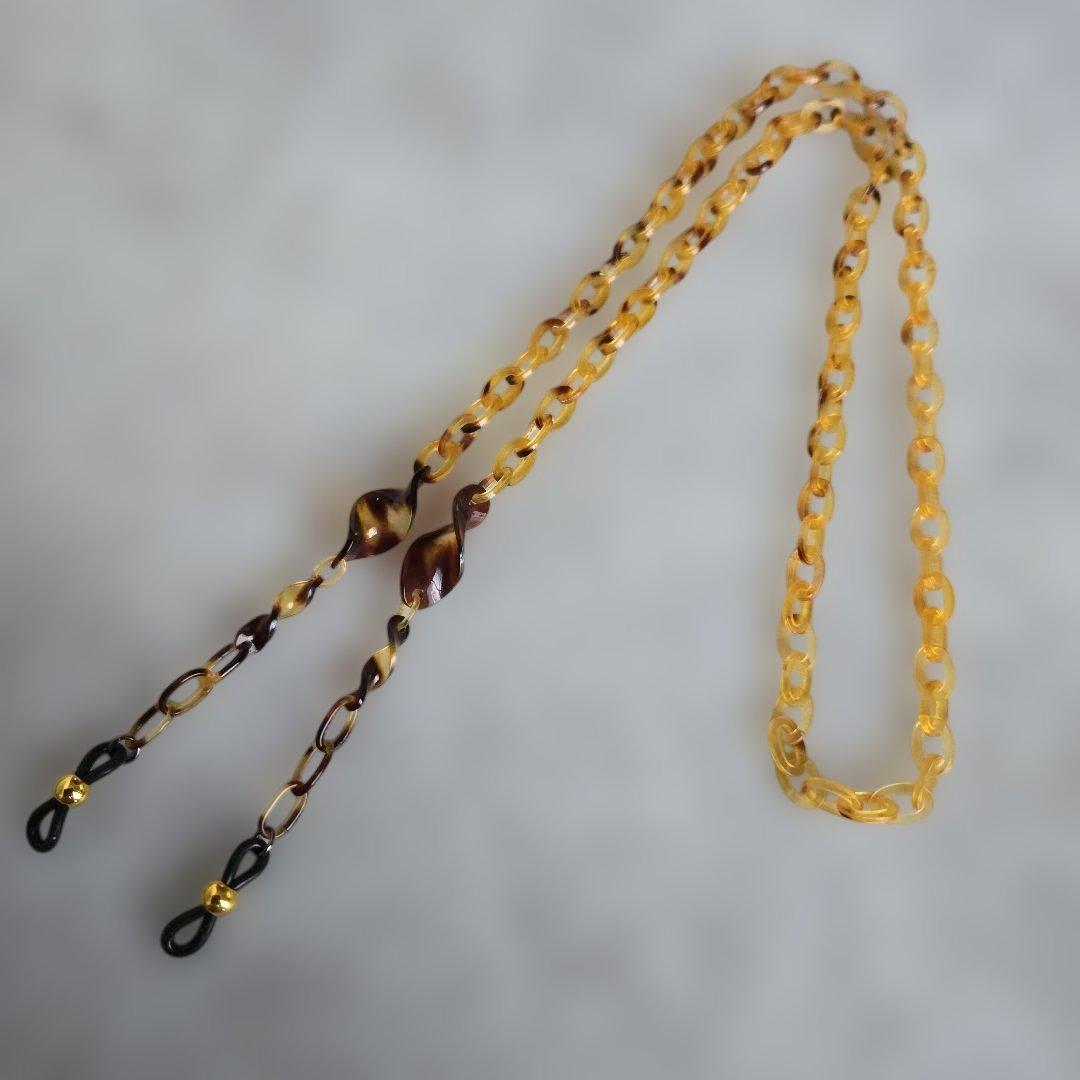 鼈甲　メガネ　チェーン　本鼈甲　⑥　べっ甲　着物　工芸品　大人のメガネチェーン 鼈甲 メガネ チェーン 本鼈甲 ⑧ べっ甲 着物 工芸品 大人のメガネ