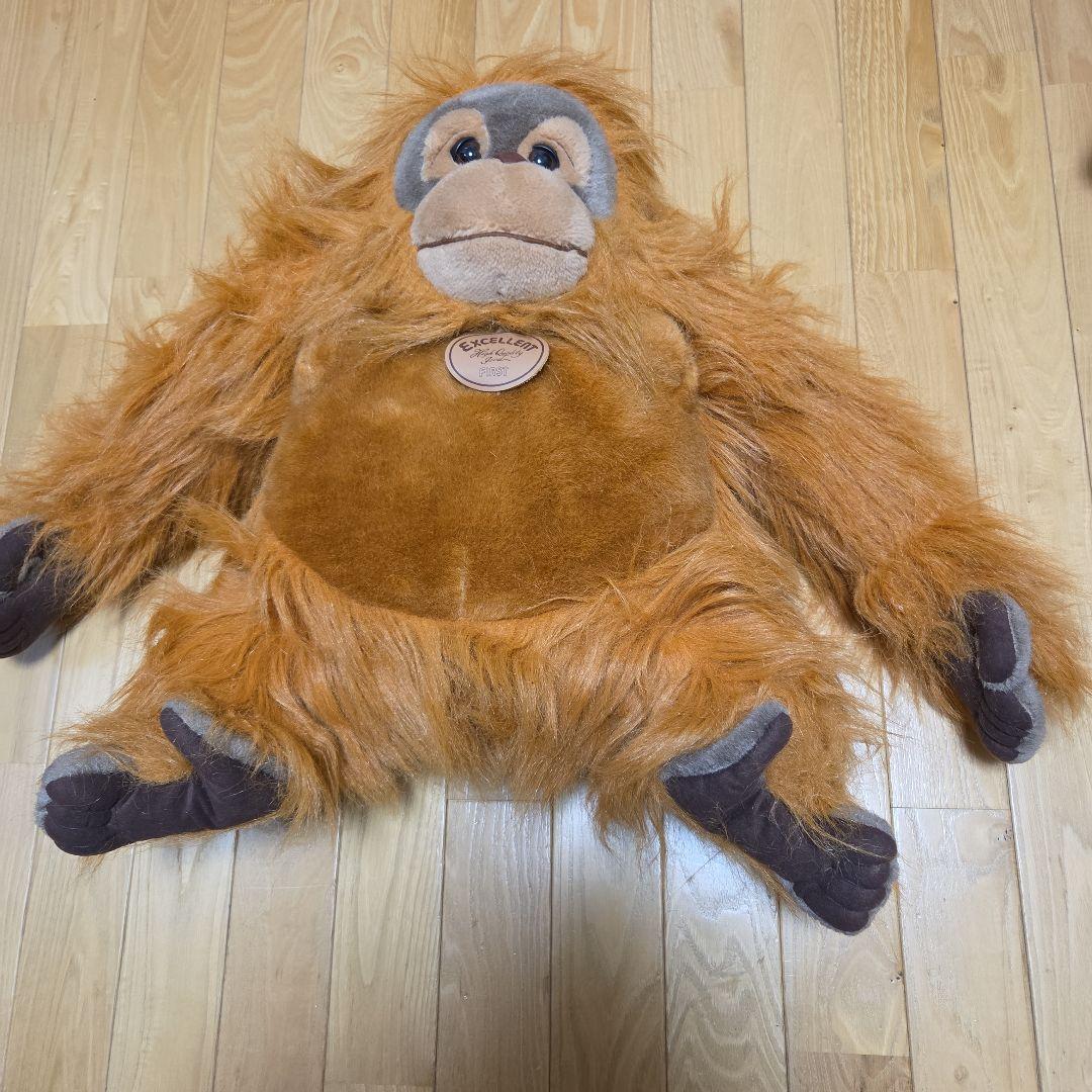 EXCELLENT オランウータン ぬいぐるみ　エクセレントファースト タグ付き ケーセン（Kosen）社【オランウータン】 木のおもちゃデポー