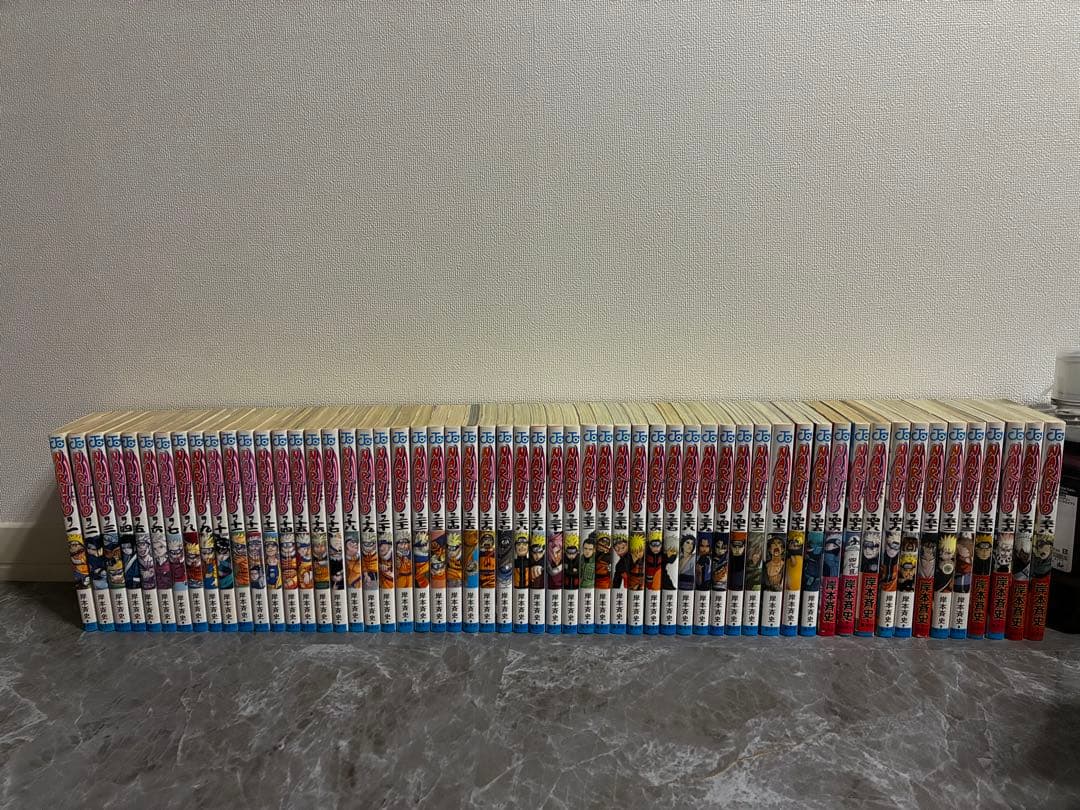 ［値下げ］NARUTO 1〜56巻、58巻セット NARUTOナルト 58巻、59巻、60巻、61巻、62巻 すべて初版 小説あり