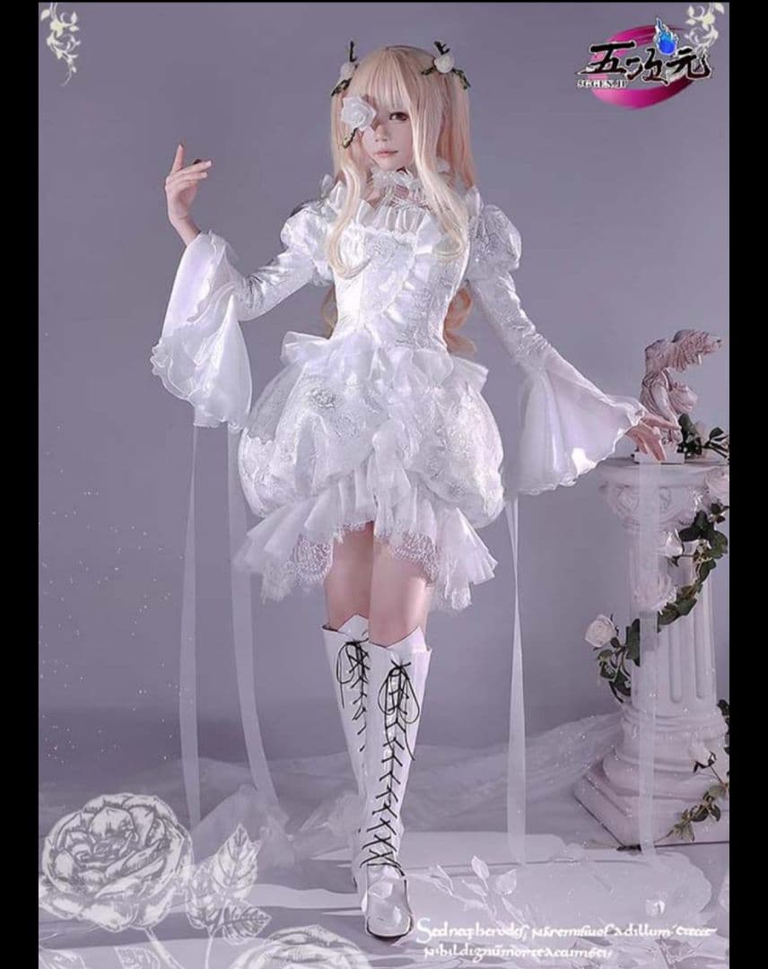 ICOS ローゼンメイデン 雪華綺晶 コスプレ 衣装 M ICOS ローゼンメイデン 雪華綺晶 コスプレ 衣装