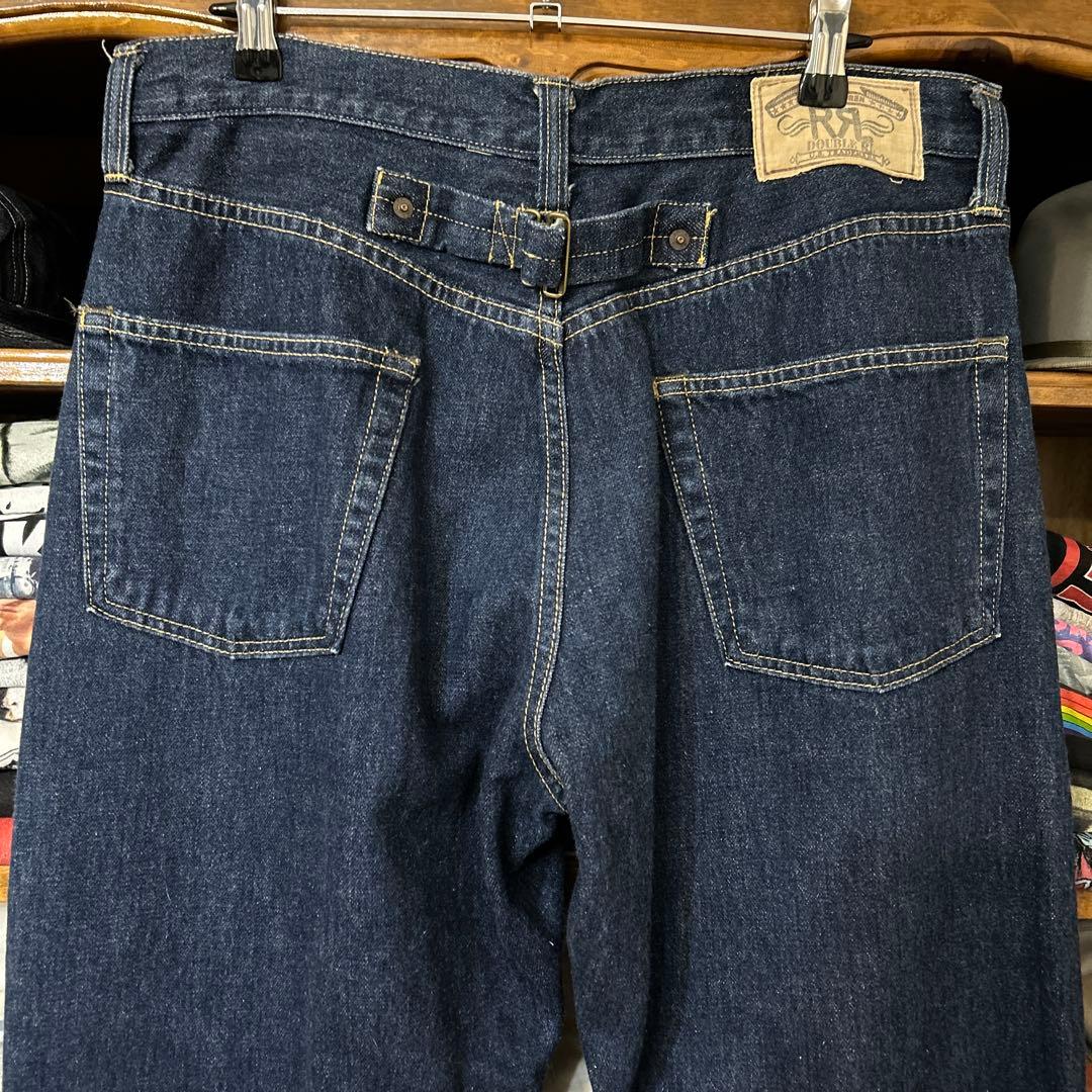 90s USA製 RRL シンチバック　デニムパンツ RRL ラルフローレン ダブルアールエル 三ツ星 デニム90s 希少 激レア
