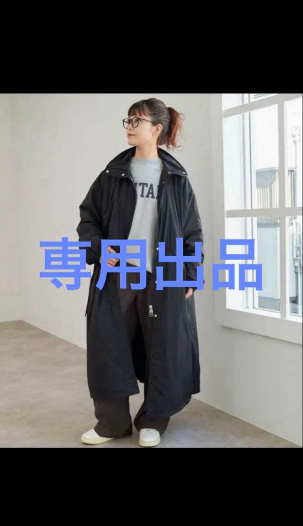 Sally@illi  スピックアンドスパン 黒 撥水パディングコート 撥水パディングコート（その他ブルゾン／アウター）｜Spick and Span