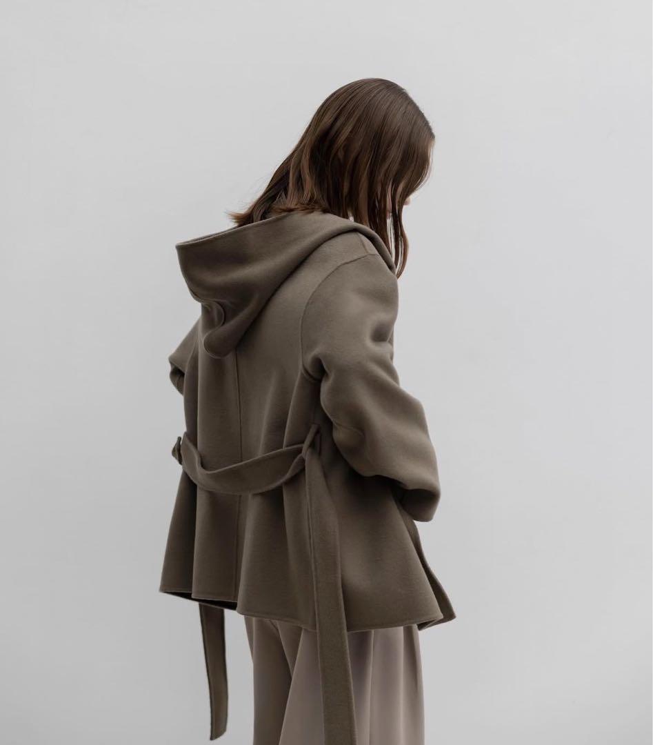 nae ウールコート フーディー フード付きコート ウール混チェックフーディーコート - ベルーナ【公式】