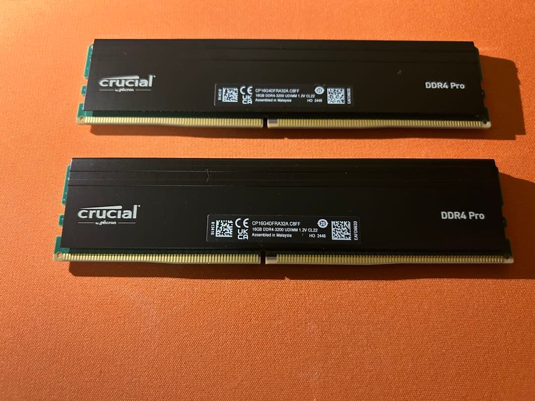 crucial DDR4-3200 CL22 32GB （16GB×2枚）メモリ Crucial 32GB Kit (16GBx2) DDR4-3200 UDIMM | CT2K16G4DFRA32A