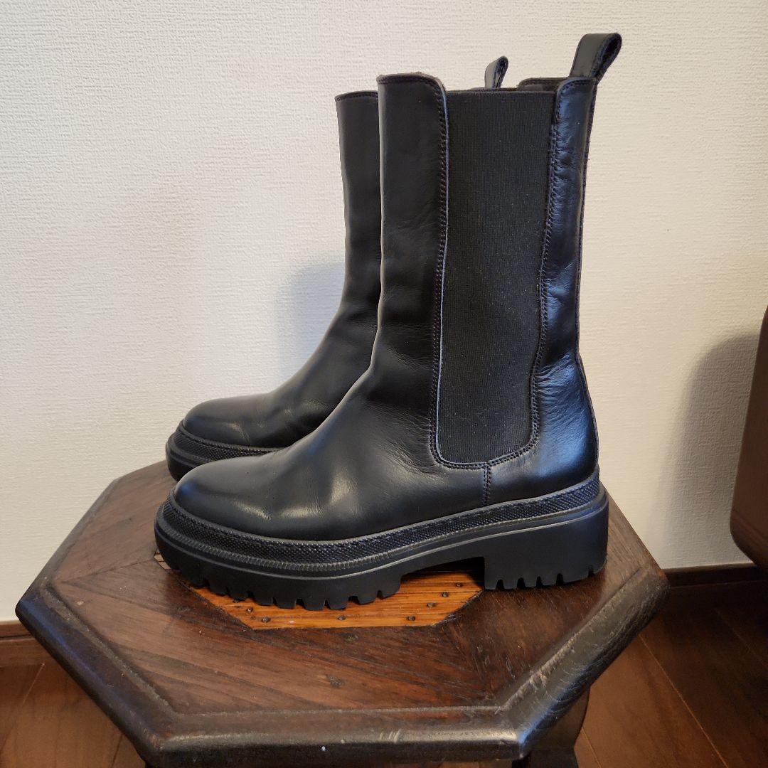 TOMORROWLANDライトラバーソールサイドゴアブーツ S115151177 - 靴買う