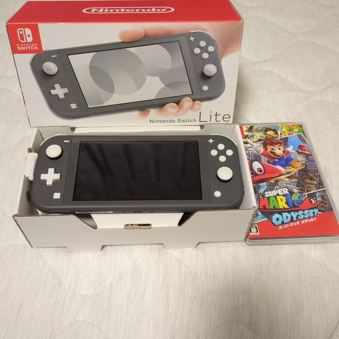 Nintendo Switch Lite グレー マリオオデッセイ　セット Nintendo Switch スーパーマリオ オデッセイセット (ソフトの付属は