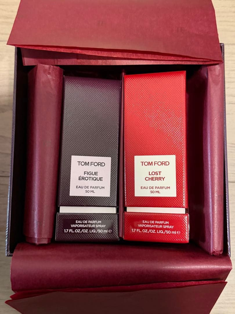 TOM FORD フィグ エロティック & ロスト チェリー セット50ミリ tomfordbeauty LOST CHERRY / FIGUE EROTIQUE 大人な感応性のロスト