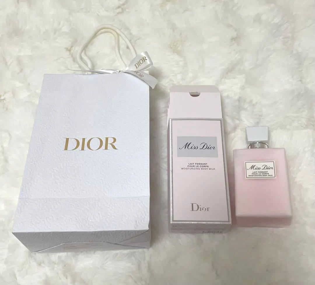Dior ボディミルク 200ml 専用袋付き　ショッパー　プレゼント Amazon | 【国内正規品】DIOR ディオール ミス ディオール ボディ