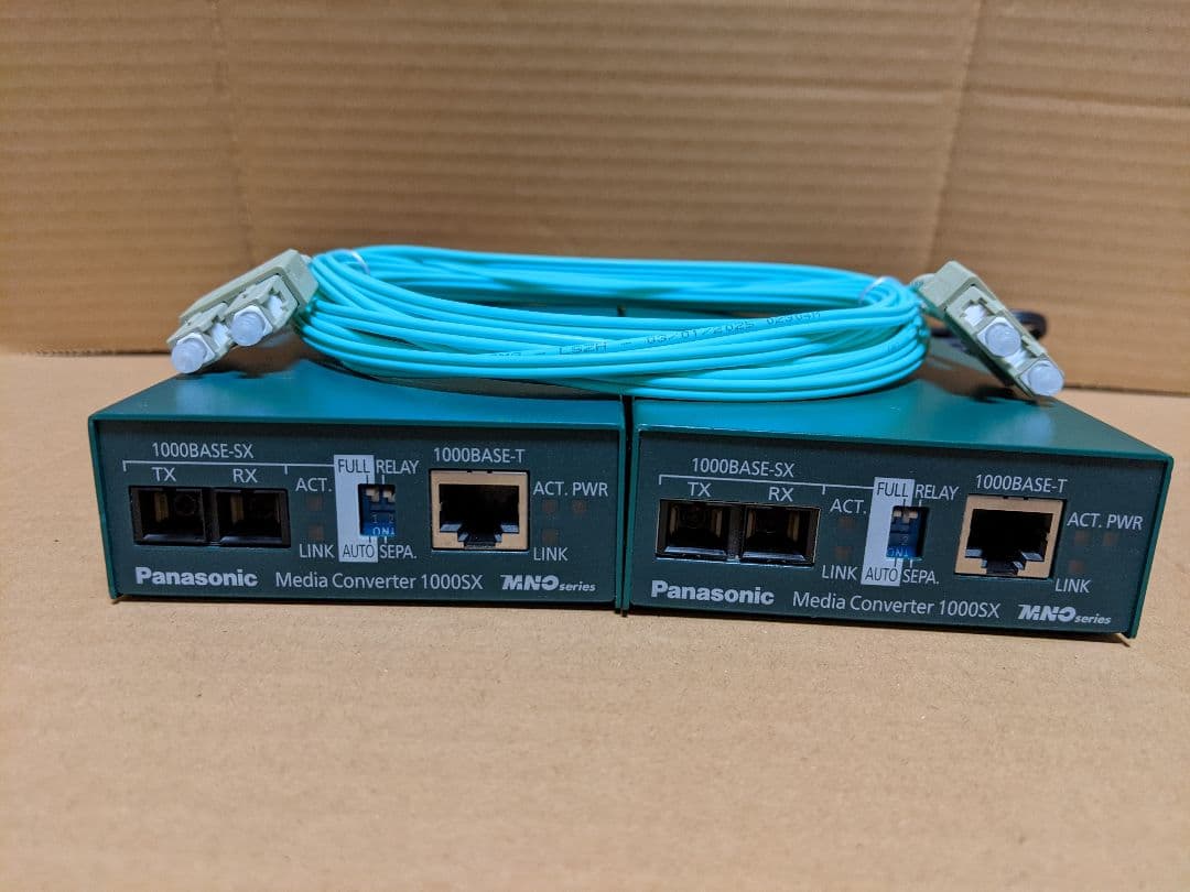 Panasonic MC1000SX 光メディアコンバータ 2台セット