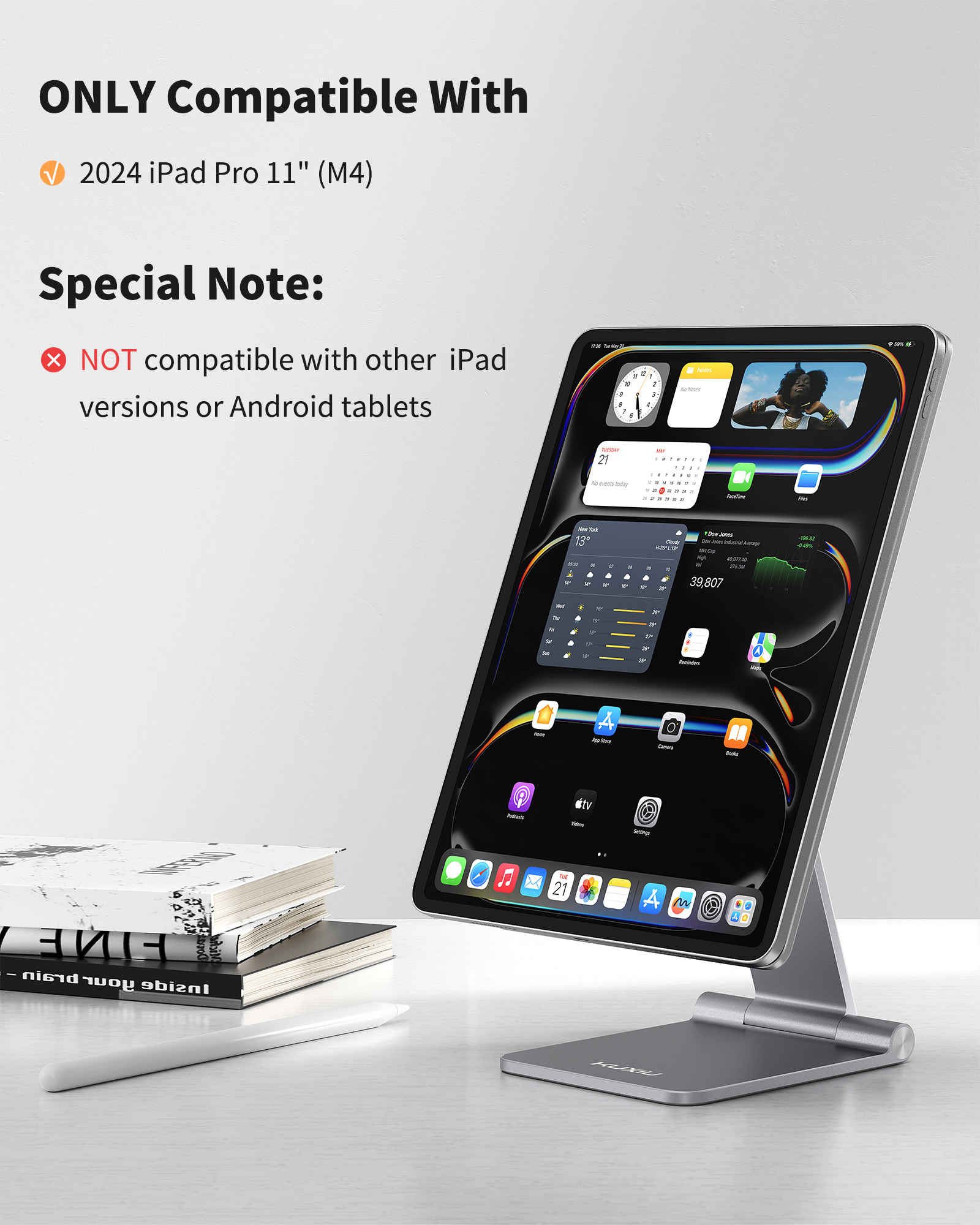 KUXIU iPad Pro 11/13インチ M4 (2024)、iPad Pro 11/12.9インチ、iPad