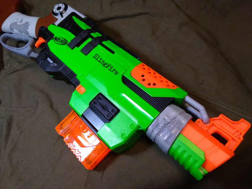 レビュー】NERF ZOMBIE STRIKE SLING FIRE - せんばやまのたぬきちのブログ