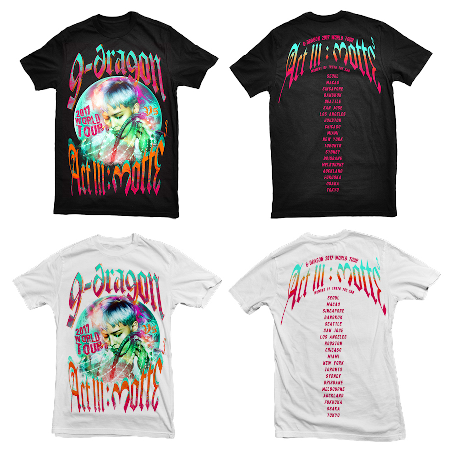 2017 WORLD TOUR actⅢ motte ビッグTシャツ Amazon.co.jp: G-DRAGON