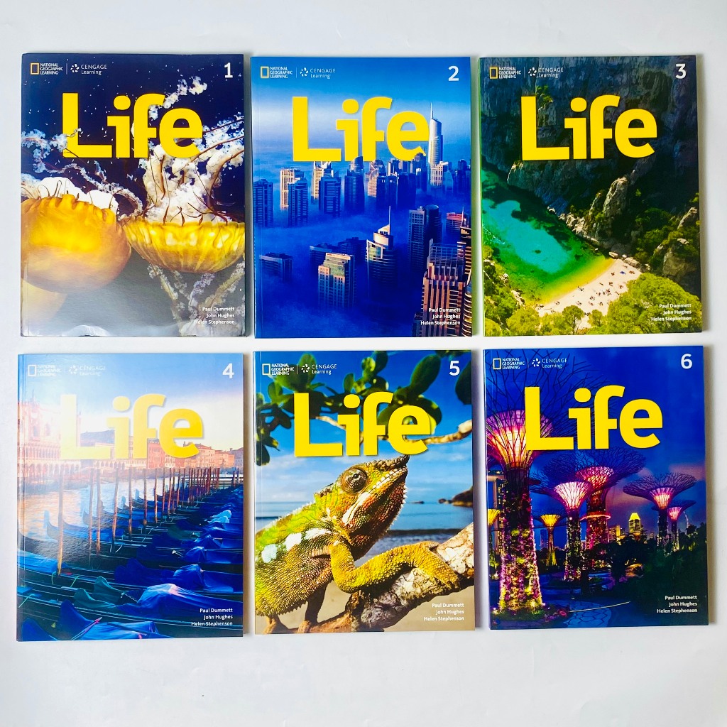 Sách - National Geographic Life, Trọn Bộ 6 Level 123456, In Màu
